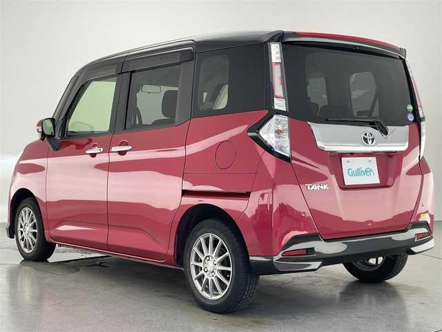 トヨタ タンク カスタムG S 愛知県 2018(平30)年 7.7万km ブラックマイカ/マゼンダベリーメタリック 純正ナビ　地デジ　Ｂｌｕｅｔｏｏｔｈ　バックカメラ　両側電動スライドドア　衝突軽減　クルーズコントロール　ビルトインＥＴＣ　純正ドラレコ　サマータイヤ純正アルミホイール付き　ＨＩＤヘッドライト　禁煙車