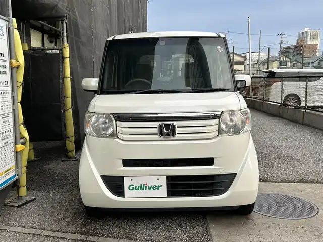ホンダ Ｎ ＢＯＸ G Lパッケージ 千葉県 2012(平24)年 7.2万km プレミアムホワイトパール 社外SDナビ/AM/FM/BT/フルセグ/バックカメラ/ステアリングスイッチ/プッシュスタート/ドアバイザー/ヘッドライトレベライザー/横滑り防止機能/ETC/純正フロアマット/ハロゲンヘッドライト/2列目アームレスト/スペアキー