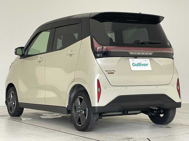 日産 サクラ X 愛知県 2025(令7)年 0.2万km ベージュⅡ SDナビ/全方位カメラ/バックカメラ/コーナーセンサー/純正アルミホイール/LEDヘッドライト/ドライブレコーダー/ETC/衝突軽減システム/フルセグ/CD DVD/Bluetooth/ステアリングスイッチ/スマートキー/プッシュスタート
