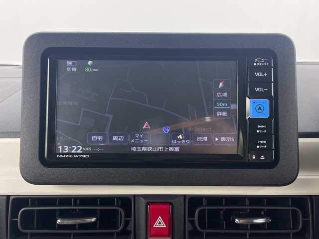 ダイハツ ムーヴ キャンバス ストライプス G ターボ 埼玉県 2025(令7)年 0.1千km シャイニングホワイトパール/サンドベージュメタリック 届出済未使用車　/純正ナビ/（FM/AM/CD/DVD/TV/USB）/バックカメラ/両側電動スライドドア/前席シートヒーター/レーダークルーズコントロール/レーンキープアシスト/パーキングセンサー/アイドリングストップ/衝突軽減ブレーキ/ステアリングスイッチ/ＬＥＤヘッドライト/フォグランプ/　　　　