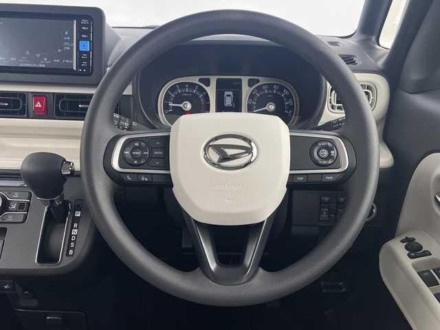 ダイハツ ムーヴ キャンバス ストライプス G ターボ 埼玉県 2025(令7)年 0.1千km シャイニングホワイトパール/サンドベージュメタリック 届出済未使用車　/純正ナビ/（FM/AM/CD/DVD/TV/USB）/バックカメラ/両側電動スライドドア/前席シートヒーター/レーダークルーズコントロール/レーンキープアシスト/パーキングセンサー/アイドリングストップ/衝突軽減ブレーキ/ステアリングスイッチ/ＬＥＤヘッドライト/フォグランプ/　　　　