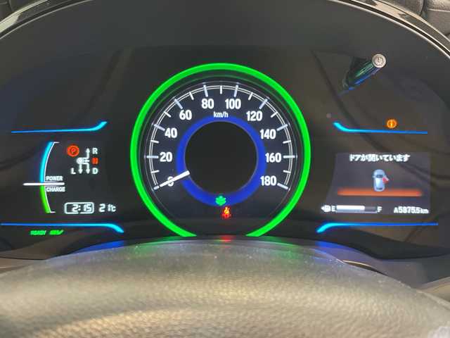 ホンダ シャトル ハイブリッド X スタイルED 福井県 2016(平28)年 5万km ミッドナイトブルービームM ワンオーナー/４WD/純正8インチインターナビ/フルセグTV/BT/DVD/CD/USB/HDMI/バックカメラ/シティブレーキアクティブシステム/クルーズコントロール/ETC/ドライブレコーダー/ハーフレザーシート/パドルシフト/オートライト/LEDヘッドライト/プッシュスタート/スマートキー×2/純正15インチアルミホイール/純正フロアマット/ステアリングスイッチ