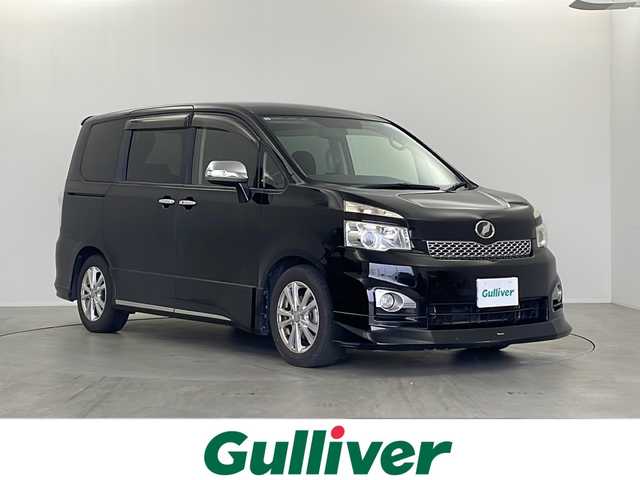 トヨタ ヴォクシー ZS 煌Ⅱ 栃木県 2011(平23)年 11.7万km ブラック 社外SDナビ/（CD/DVD/AM・FM/フルセグ/SD)/ETC/両側パワースライドドア/電動格納ミラー/プッシュスタート/スマートキー/ＭＴモード付AT/AAC /ステアリングスイッチ