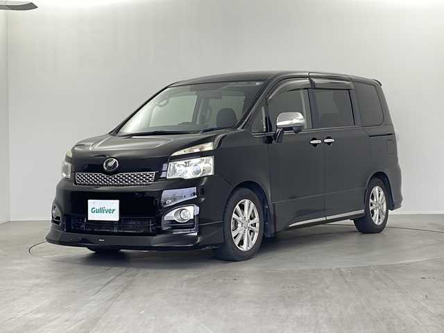 トヨタ ヴォクシー ZS 煌Ⅱ 栃木県 2011(平23)年 11.7万km ブラック 社外SDナビ/（CD/DVD/AM・FM/フルセグ/SD)/ETC/両側パワースライドドア/電動格納ミラー/プッシュスタート/スマートキー/ＭＴモード付AT/AAC /ステアリングスイッチ