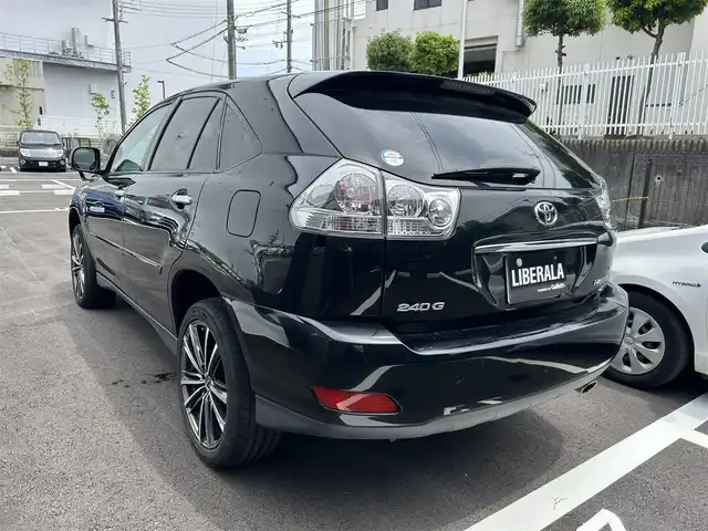 トヨタ ハリアー 240G Lパッケージ 大阪府 2008(平20)年 15万km 黒 サンルーフ/黒革/Dパワーシート/純正ナビ/TV/バックカメラ/CD/DVD/社外19インチAW/ETC