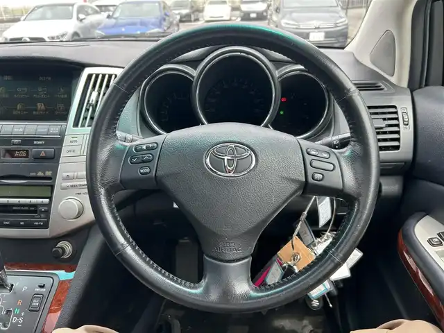 トヨタ ハリアー 240G Lパッケージ 大阪府 2008(平20)年 15万km 黒 サンルーフ/黒革/Dパワーシート/純正ナビ/TV/バックカメラ/CD/DVD/社外19インチAW/ETC