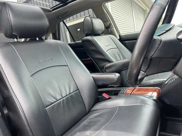 トヨタ ハリアー 240G Lパッケージ 大阪府 2008(平20)年 15万km 黒 サンルーフ/黒革/Dパワーシート/純正ナビ/TV/バックカメラ/CD/DVD/社外19インチAW/ETC