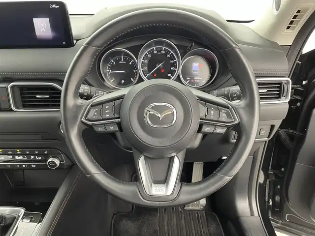 マツダ ＣＸ－５ XD Lパッケージ 福井県 2021(令3)年 1.7万km ジェットブラックマイカ ワンオーナー/ｉＡＣＴＩＶＳＳＥＮＳＥ/レーダークルーズコントロール/マツダコネクトナビ/（BT/USB/FM/AM）/フルセグＴＶ/アラウンドビューカメラ/ステアリングスイッチ/ETC/パドルシフト/パワーシート/シートヒーター/合皮シート/純正フロアマット/純正アルミホイール/ドアバイザー/アイドリングストップ/取扱説明書/保証書