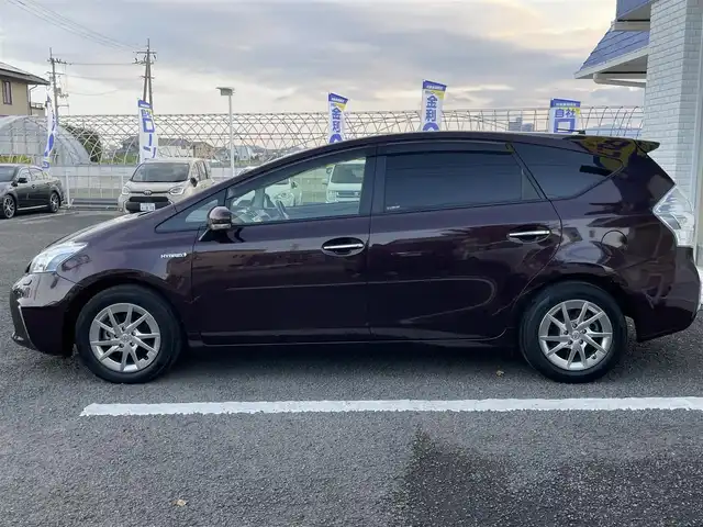 トヨタ プリウス α G チューンブラック 徳島県 2014(平26)年 8.3万km ブラキッシュレッドマイカ (株)IDOMが運営する【じしゃロン徳島店】の自社ローン専用車両になりますこちらは現金またはオートローンご利用時の価格です。/自社ローンご希望の方は別途その旨お申付け下さい”		/純正8型ナビゲーション/（フルセグ/CD/DVD/SD/MSV/BT)/バックカメラ/ＬＥＤヘッドライト/フォグランプ/2カメラドライブレコーダー/ビルトインＥＴＣ/ヘッドライトウォッシャー/ハーフレザーシート/ＥＶ＆ＥＣＯ＆パワーモード切替/クルーズコントロール/ウィンカーミラー/プッシュスタート/スマートキー/室内ＬＥＤランプ/１２Ｖ１２０Ｗアクセサリーソケット/革巻きステアリング/ステアリングリモコン/Ｗエアバック/カーテンエアバック/純正フロアマット/サイドバイザー