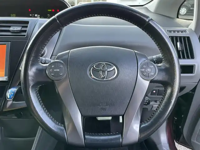 トヨタ プリウス α G チューンブラック 徳島県 2014(平26)年 8.3万km ブラキッシュレッドマイカ (株)IDOMが運営する【じしゃロン徳島店】の自社ローン専用車両になりますこちらは現金またはオートローンご利用時の価格です。/自社ローンご希望の方は別途その旨お申付け下さい”		/純正8型ナビゲーション/（フルセグ/CD/DVD/SD/MSV/BT)/バックカメラ/ＬＥＤヘッドライト/フォグランプ/2カメラドライブレコーダー/ビルトインＥＴＣ/ヘッドライトウォッシャー/ハーフレザーシート/ＥＶ＆ＥＣＯ＆パワーモード切替/クルーズコントロール/ウィンカーミラー/プッシュスタート/スマートキー/室内ＬＥＤランプ/１２Ｖ１２０Ｗアクセサリーソケット/革巻きステアリング/ステアリングリモコン/Ｗエアバック/カーテンエアバック/純正フロアマット/サイドバイザー