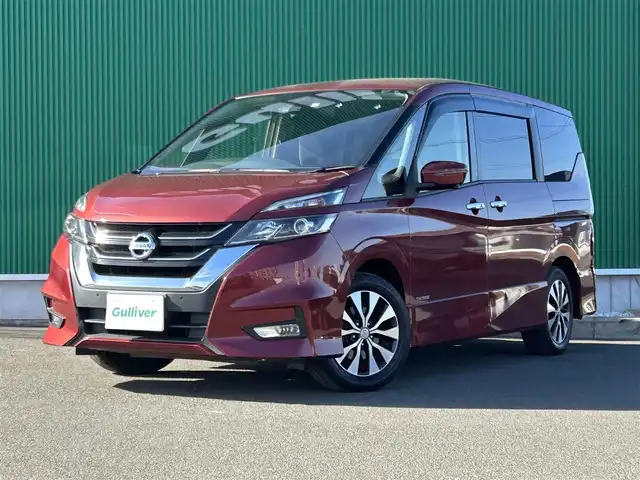 日産 セレナ ハイウェイスターVセレクションⅡ 宮城県 2019(令1)年 7.5万km マルーンレッド セーフティパックB/・プロパイロット/・車線逸脱防止支援システム/・SRSエアバッグ（サイド/カーテン）/・インテリジェントアラウンドビューモニター/・インテリジェントルームミラー/・踏み間違い衝突防止アシスト/・インテリジェントパーキングアシスト/・標識検知機能/・ふらつき警報/・フロント＆バックソナー/・電動パーキングブレーキ/・オートブレーキホールド/・ヒーター付ドアミラー/＝＝＝/インテリジェントエマージェンシーブレーキ/車線逸脱警報/純正フリップダウンモニター/純正9インチナビ（MM517D-L）/・CD/DVD/・Bluetooth/・フルセグTV/ビルトインETC/ドライブレコーダー/ハンズフリーパワースライドドア（両側）/革巻きステアリング/LEDヘッドランプ/ハイビームアシスト/フォグランプ/オートライト/スマートキー＆プッシュスタート/電動格納ミラー/純正16インチAW/純正フロアマット/純正ドアバイザー