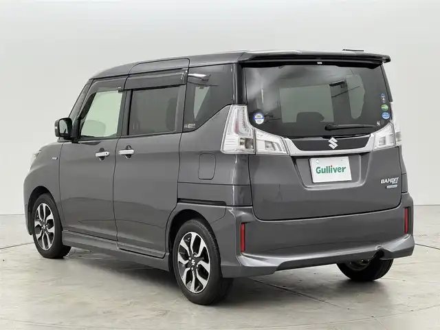 スズキ ソリオ バンディット HV MV Dカメラ ブレーキS 福岡県 2017(平29)年 2.8万km ミネラルグレーM 社外ナビ　/バックカメラ　/ＥＴＣ　/前ドライブレコーダー　/両側パワースライドドア　/クルーズコントロール　/衝突被害軽減システム　/レーンキープ　/横滑り防止装置　/前席シートヒーター　/純正１５インチアルミ　/ＡＢＳ