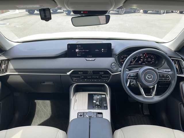 マツダ ＣＸ－６０ XD Lパッケージ 山口県 2023(令5)年 2.2万km ロジウムホワイトプレミアムメタリック マツダコネクト/・AM/FMラジオ/・Bluetooth/・スマートフォン連携【Apple CarPlay/Android Auto】/・フルセグテレビ/・HDMI/アラウンドビューモニター/マツダ・ハーモニック・アコースティックス/ETC/ドライブレコーダー/LEDヘッドランプ/オートライト/オートマチックハイビーム/電動パーキング/オートブレーキホールド/アイドリングストップ/全席シートヒーター/メモリー付パワーシート/100V電源/USB入力端子/電動リアゲート/20インチ純正アルミホイール/社外フロアマット/スマートキー【スペアキー有】/プッシュアップスタート/スマートブレーキサポート/レーンアシスト/追従有クルーズコントロール/横滑り防止装置/盗難防止装置/取扱説明書/保証書/記録簿/ワンオーナー