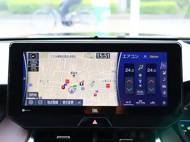 トヨタ ハリアー ハイブリッド Z レザーパッケージ 福島県 2022(令4)年 2.7万km プレシャスブラックパール  純正ディスプレイオーディオ/　    (ナビ・フルセグTV・BT)/ JBLサウンドシステム/ ドライブレコーダー/ 全 方 位 カ メ ラ/ デジタルインナーミラー/ 2.0 E T C/ 黒 革 シ ー ト/ 前左右シートヒーター/エアシート/ 前左右パワーシート/ パワーバックドア/ レーダークルーズコントロール/ トヨタセーフティ/ 寒 冷 地 仕 様/ 純正１９インチアルミホイル/ 純正LEDヘッドライト/ 純正フォグランプ/ 新 車 保 証 書/ 取 扱 説 明 書/ R7車検時記録簿有