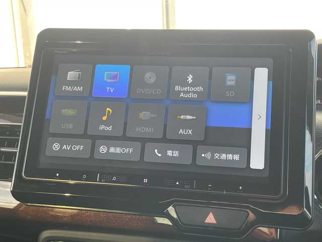 ホンダ Ｎ ＢＯＸ カスタム L 福岡県 2023(令5)年 2.5万km プラチナホワイトパール 9インチカロッツェリアナビ　AVIC-RQ720/【AM/FM/CD/DVD/BT/SD】/バックカメラ/ビルトインETC/リアコーナーセンサー/両側パワースライドドア/前席シートヒーター/レーダークルーズコントロール/アイドリングストップ/LEDヘッドライト/オートライト/衝突軽減ブレーキ/レーンキープアシスト