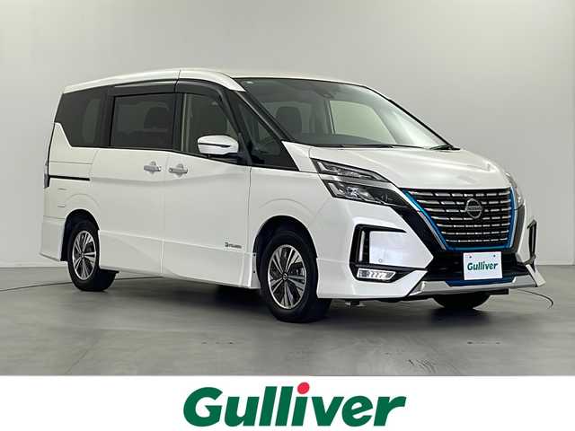 日産 セレナ e－パワー ハイウェイスター V 栃木県 2020(令2)年 3.7万km ブリリアントホワイトパール 純正10インチメーカーナビ/(CD/DVD/BT/フルセグ）/プロパイロット/・エマージェンシーブレーキ/・車線逸脱防止/・横滑り防止/・標識検知/ハンズフリースライドドア/両側パワースライドドア/インテリジェントルームミラー/ブラインドスポットモニター/フリップダウンモニター/ETC/ドライブレコーダー/ステアリングスイッチ/全方位カメラ/クリアランナソー/LEDヘッドランプ/フォグライト/プッシュスタート/スマートキー