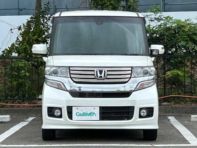 ホンダ Ｎ ＢＯＸ カスタム G SSパッケージ 宮城県 2014(平26)年 8.6万km プレミアムホワイトパール 両側電動スライドドア/CTBA（シティブレーキアクティブシステム）/純正ナビ/バックカメラ/Bluetooth/CD/DVD/フルセグTV/キセノンライト/フォグライト/スマートキー/スペアキー/オートライト/オートエアコン/電動格納ミラー/ドアバイザー