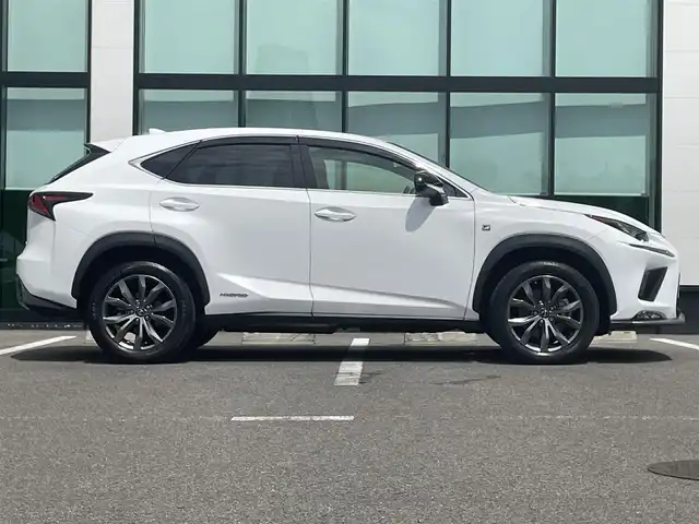 レクサス ＮＸ 300h Fスポーツ 和歌山県 2018(平30)年 2.3万km ホワイトノーヴァガラスフレーク 純正ナビ/バックカメラ/フルセグTV/BT/衝突軽減ブレーキ/レーンキープアシスト/ブラインドスポットモニター/レーダークルコン/前後コーナーセンサー/オートライト/サンルーフ/ビルトインETC2.0/ドラレコ/前席/・シートベンチレーション/・シートヒーター/・パワーシート/シートメモリー/ヘッドアップディスプレイ/ステアリングリモコン/ステアリングヒーター/パドルシフト