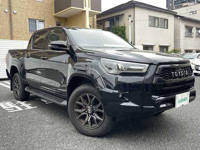 トヨタ ハイラックス Z GRスポーツ 広島県 2024(令6)年 1万km アティチュードブラックマイカ /登録時走行距離/　　　　　　　9924キロ/ワンオーナー/4WD/純正ナビ/パノラミックビューモニター/地デジ/ハーフレザーシート/PCS/パドルシフト/アイドリングストップ/スペアキー×１/ETC/新車時整備手帳/　　【保証書】/取扱説明書/