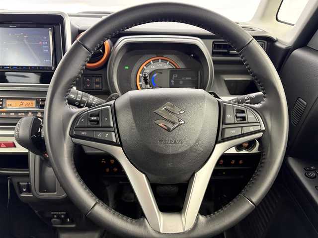 スズキ スペーシア ギア HYBRID XZターボ 愛知県 2021(令3)年 4.8万km アクティブイエロー/ガンメタリック2トーン スズキセーフティサポート/衝突被害軽減ブレーキ/車線逸脱警報機能/レーダークルーコントロール/ステアリングスイッチ/両側電動スライドドア/純正ナビ/ワンセグTV/Bluetooth接続/皮巻きステアリング/ステアリングスイッチ/パドルシフト/D席/N席シートヒーター/ビルトインETC/後席サーキュレーター/スペアキー/カーテンエアバック/サイドエアバック/スマートキー/プッシュスタート