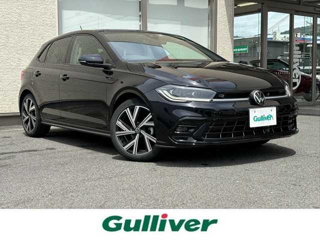 フォルクスワーゲン ＶＷ ポロ TSI Rライン 大阪府 2022(令4)年 1.1万km 黒 ワンオーナー/純正HDDナビ/（BT/AppleCarPlay/AndroidAuto）/バックカメラ/レーダークルーズコントロール/レーンキープアシスト/ブラインドスポットモニター/アイドリングストップ/衝突被害軽減装置/前後コーナーセンサー/純正17インチAW/前後ドライブレコーダー/プッシュスタート/ETC/保証書/取扱説明書/スマートキー×２