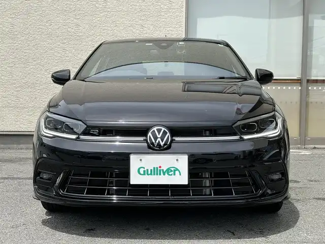 フォルクスワーゲン ＶＷ ポロ TSI Rライン 大阪府 2022(令4)年 1.1万km 黒 ワンオーナー/純正HDDナビ/（BT/AppleCarPlay/AndroidAuto）/バックカメラ/レーダークルーズコントロール/レーンキープアシスト/ブラインドスポットモニター/アイドリングストップ/衝突被害軽減装置/前後コーナーセンサー/純正17インチAW/前後ドライブレコーダー/プッシュスタート/ETC/保証書/取扱説明書/スマートキー×２