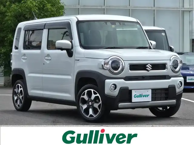スズキ ハスラー HYBRID X 鹿児島県 2022(令4)年 1.9万km ピュアホワイトP アダプティブクルーズコントロール　/Ｄ＋Ｎ席シートヒーター　/全方位カメラ　/ビルトインＥＴＣ　/純正メモリーナビ　/Ｂｌｕｅｔｏｏｔｈオーディオ　/コーナーセンサー　/純正アルミホイール（１５インチ）/LEDヘッドライト/横滑り防止装置/レーンキープアシスト/プッシュスタート/スマートキー/エアバッグ(W＋サイド)/衝突被害軽減システム