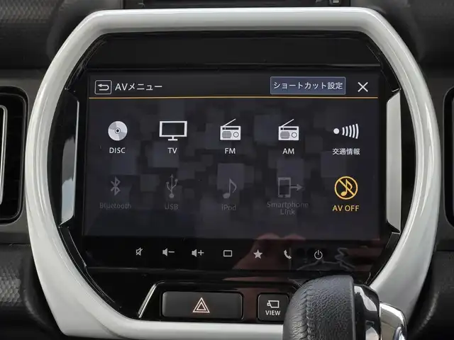 スズキ ハスラー HYBRID X 鹿児島県 2022(令4)年 1.9万km ピュアホワイトP アダプティブクルーズコントロール　/Ｄ＋Ｎ席シートヒーター　/全方位カメラ　/ビルトインＥＴＣ　/純正メモリーナビ　/Ｂｌｕｅｔｏｏｔｈオーディオ　/コーナーセンサー　/純正アルミホイール（１５インチ）/LEDヘッドライト/横滑り防止装置/レーンキープアシスト/プッシュスタート/スマートキー/エアバッグ(W＋サイド)/衝突被害軽減システム