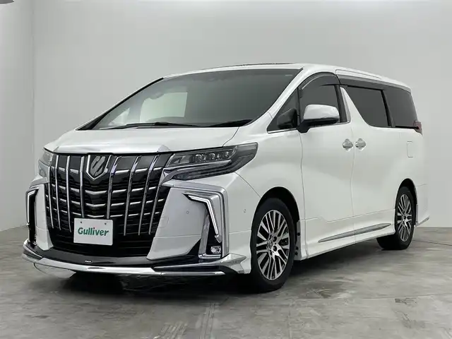 トヨタ アルファード エグゼクティブ ラウンジ S 群馬県 2021(令3)年 6.3万km ホワイトパールクリスタルシャイン 禁煙車　純正ナビ　全方位カメラ　ＪＢＬサウンド　後部席モニター ブラインドスポットモニター パワーバックドア 両側パワースライドドア 追従クルーズコントロール デジタルインナーミラー ETC2.0