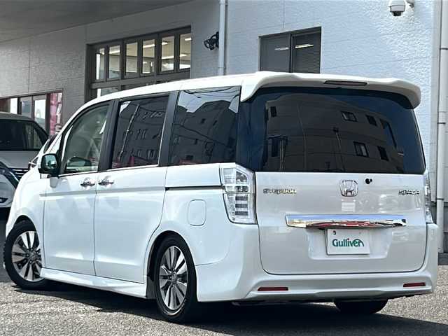 ホンダ ステップワゴン スパーダ Z 岐阜県 2012(平24)年 12.3万km ホワイトオーキッドパール /ワンオーナ－//GathersナビTV/（FM/AM/USB/フルセグTV）//EConスイッチ//ビークルスタビリティアシスト//ABS//アイドリングストップシステム//パドルシフト//両側パワースライドドア//バックカメラ//ビルトインETC//セルスターASSURA（GPSレーダー探知機）//アクセサリーソケット//イモビライザー//保証書//記録簿//取り扱い説明書