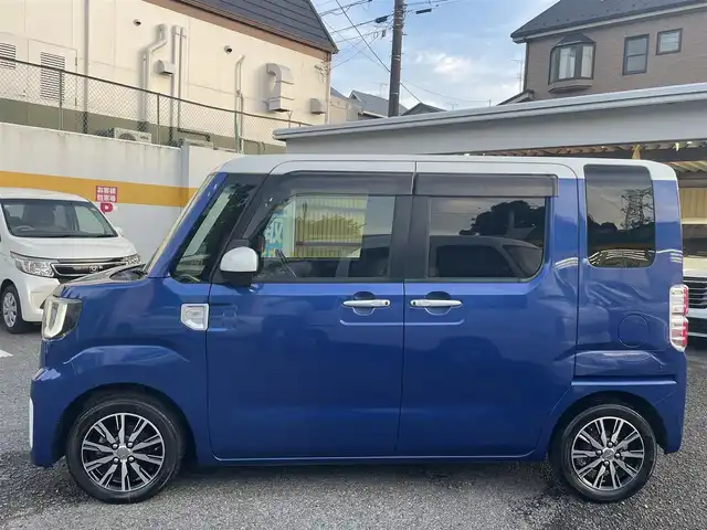 ダイハツ ウェイク G ターボ SA Ⅱ 神奈川県 2016(平28)年 6.4万km パールホワイトⅢ/ブルーマイカメタリック 2トーン ツートンカラー/社外ナビ/CD /DVD /SD /ラジオ/ワンセグ/ETC/両側パワースライドドア/リアロールシェード/オートリトラミラー/LEDヘッドライト/革巻きステアリング/ドアバイザー/社外14インチアルミ/Gターボ“SAII”/スマートアシストII/レーザーレーダー/単眼カメラ/ソナーセンサー/「衝突回避支援ブレーキ機能」/「衝突警報機能」/「車線逸脱警報機能」/横滑り防止/CVTミッション/スマートキー×2/新車時保証書/取扱説明書