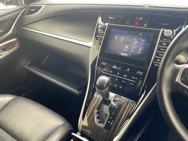 トヨタ ハリアー エレガンス 沖縄県 2014(平26)年 9万km スパークリングブラックパールクリスタルシャイン 純正8インチナビ　/フルセグＴＶ　/ＣＤ／ＤＶＤ　/ＡＵＸ　/Ｂｌｕｅｔｏｏｔｈ　/バックカメラ　/ＥＴＣ　/ＬＥＤライト　/前後ドラレコ　/ハーフレザーシート　/パワーシート　/横滑防止装置　/盗難防止装置　/純正フロアマット/純正20インチアルミホイール