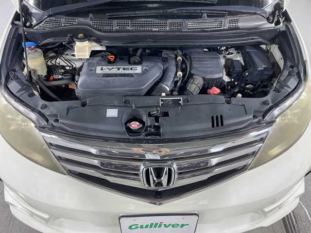 ホンダ エリシオン G Aero HDDナビ SP 福岡県 2009(平21)年 16.5万km プレミアムホワイトパール 左側パワースライドドア不良/純正HDDナビ/（ワンセグTV/CD/AM/FM）/バックモニター/フリップダウンモニター/ETC/HIDヘッドライト