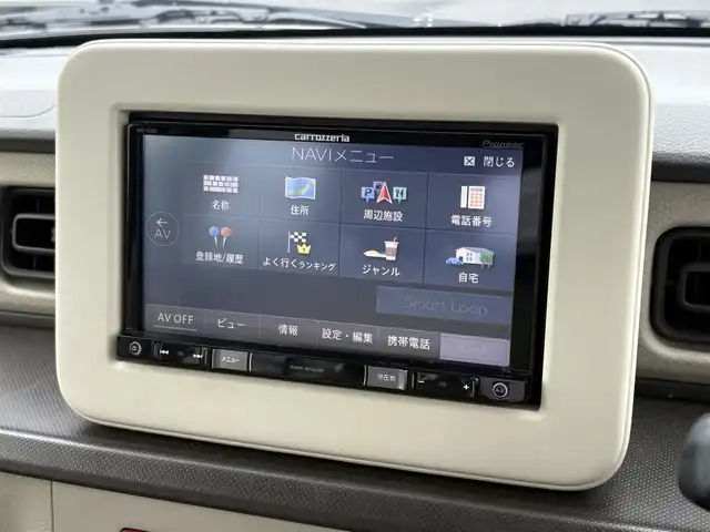 スズキ ラパン L 大分県 2017(平29)年 7.3万km アーバンブラウンパールメタリック ・ナビ(CD/DVD/SD/BT)/・ワンセグテレビ/・衝突被害軽減ブレーキ/・ETC/・ドライブレコーダー/・運転席シートヒーター/・スマートキー/・プッシュスタート/・フロアマット/・ドアバイザー/・電格ミラー/・アイドリングストップ