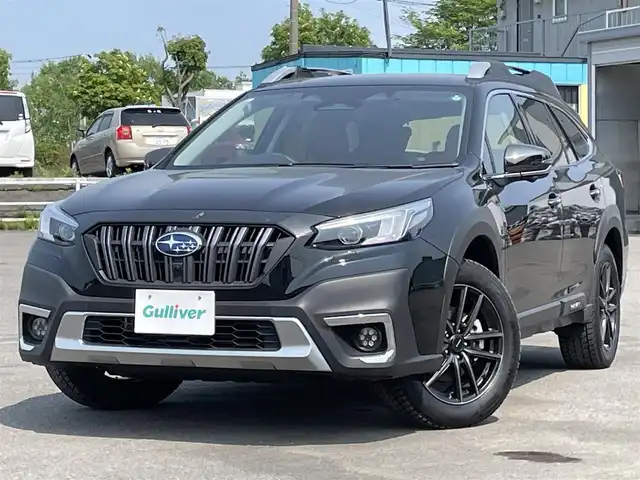 スバル アウトバック リミテッドEX 道央・札幌 2023(令5)年 2.8万km クリスタルブラックシリカ ４WD/ワンオーナー/ハーマンガードンサウンドシステム/純正メーカーナビ/AM/FM/BT/フルセグ/衝突被害軽減ブレーキ/横滑り防止装置/レーダークルーズコントロール/レーンキープアシスト/リヤパーキングセンサー/SRH/XMODE/SI-DRIVE/バック/サイド/フロントカメラ/ビルトインETC/ドライブレコーダー/アイドリングストップ/パワーバックドア/前席パワーシート/全席シートヒーター/前席エアシート/D席メモリーシート/オレンジ×ブラックレザーシート/革巻きステアリング/ステアリングリモコン/パドルシフト/ハンドルヒーター/電動格納ミラー/オートブレーキホールド/プッシュスタート/スマートキー/LEDヘッドライト/オートライト/フォグランプ/電動格納ミラー/ウィンカーミラー/純正フロアマット