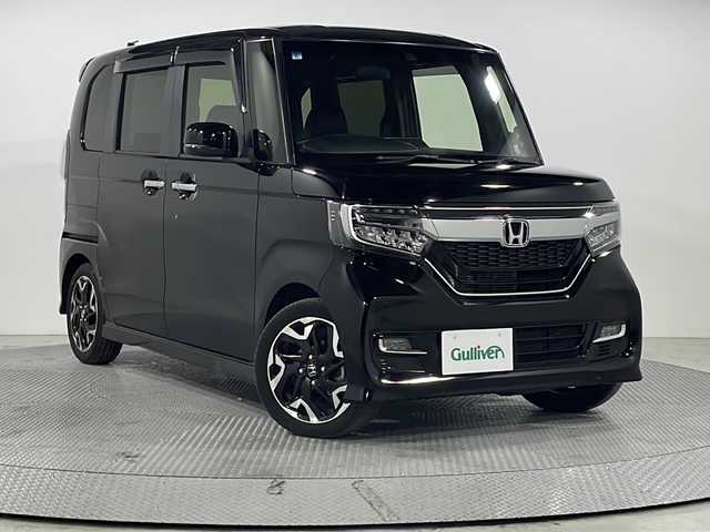 ホンダ Ｎ ＢＯＸ カスタム G L ターボ ホンダセンシング 広島県 2019(令1)年 4.8万km クリスタルブラックパール 社外ナビ/バックカメラ/両側パワースライドドア/ハーフレザーシート/パドルシフト/ホンダセンシング/・衝突軽減ブレーキ/・レーンキープアシスト/・オートハイビーム/・アダプティブクルーズコントロール/・誤発進抑制機能/LEDヘッドランプ/純正15インチAW/ETC