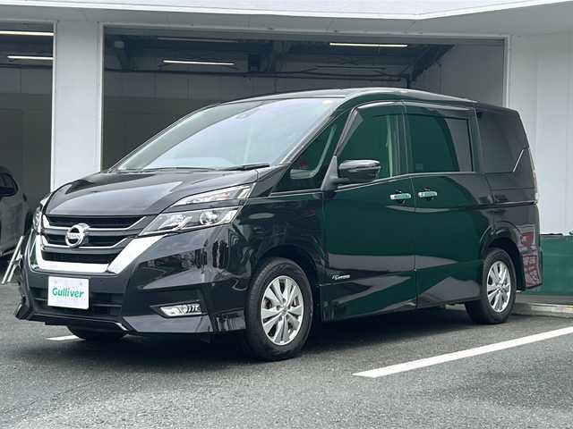 日産 セレナ ハイウェイスター プロパイロットED 京都府 2017(平29)年 5.8万km ダイヤモンドブラック 純正９インチナビ　Ｂｌｕｅｔｏｏｔｈオーディオ　フルセグ　ＤＶＤ再生　バックカメラ　後席フリップダウンモニター　エマージェンシーブレーキ　プロパイロット　ＬＥＤヘッドライト　両側パワースライドドア