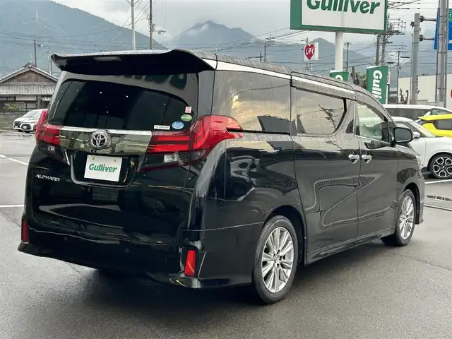 トヨタ アルファード S Aパッケージ タイプブラック 愛媛県 2016(平28)年 7.3万km ブラック ALPINEビックX11型ナビ/ALPINE9型ヘッドレストモニター×2/両側電動スライドドア/バックカメラ/クルーズコントロール/電動リアゲート/クリアランスソナー/AC100V/100Wコンセント/電格ミラー/電動パーキングブレーキ/ドアバイザー/ISOFIX/ETC/現状サマー(純正AW)(235/50/R18)/YOKOHAMA BluEarth RV-02