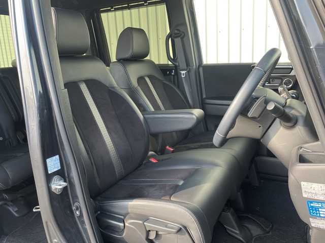 ホンダ Ｎ ＢＯＸ カスタム L ターボ 福岡県 2021(令3)年 3.7万km ミッドナイトブルービームM ワンオーナー/ホンダセンシング/CMBS/レーンアシスト/パーキングセンサー/社外ナビ（ＭＤＶ－Ｓ７０８Ｌ）/フルセグTV/CD/DVD/BT/SD/AM/FM/バックカメラ/両側パワースライドドア/前席シートヒーター/レーダークルーズコントロール/ＬＥＤオートライト/フォグランプ/パドルシフト/純正ＡＷ/スマートキー/プッシュスタート/シートバックテーブル/ロールサンシェード