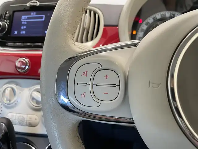 フィアット ５００ ツインエア ポップ 福岡県 2017(平29)年 1.9万km 赤 純正ディスプレイオーディオ　/Ｂｌｕｅｔｏｏｔｈ　/ＵＳＢ／ＡＵＸ　/ＭＴモード付ＡＴ　/ＥＴＣ　/リモコンキー