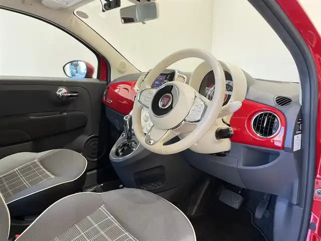 フィアット ５００ ツインエア ポップ 福岡県 2017(平29)年 1.9万km 赤 純正ディスプレイオーディオ　/Ｂｌｕｅｔｏｏｔｈ　/ＵＳＢ／ＡＵＸ　/ＭＴモード付ＡＴ　/ＥＴＣ　/リモコンキー