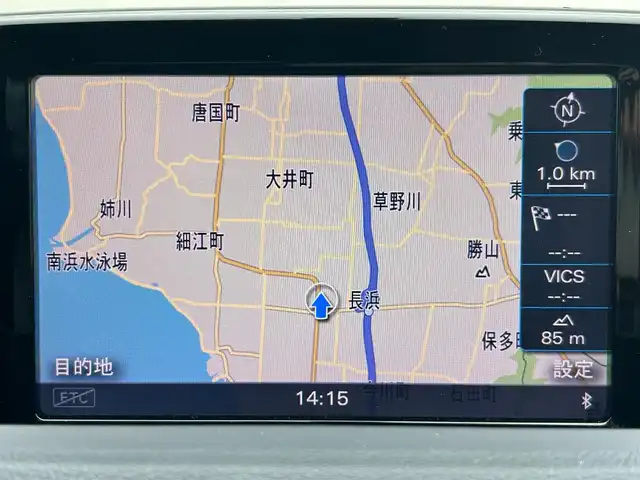 アウディ Ｑ３ Sラインコンペティション 滋賀県 2014(平26)年 8.3万km グレイシアホワイトメタリック ガソリン/4WD(F4)/7速AT/純正ナビ/（FM/AM/CD/DVD/フルセグ/Bluetooth）/ETC/バックカメラ/アイドリングストップ/電子パーキング/コーナーセンサー/パドルシフト/電動格納ミラー/ミラーヒーター/オートエアコン/オートライト/プッシュスタート/パワーウィンドウ/ドアバイザー/ルーフレール/純正マット