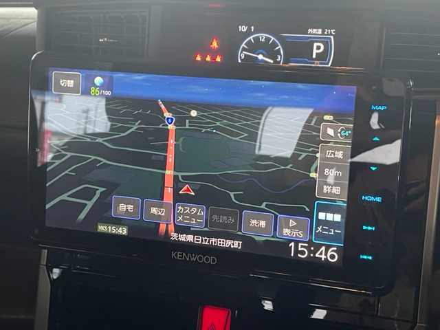 トヨタ ルーミー カスタムG－T 茨城県 2024(令6)年 0.6万km パールホワイトⅢ ワンオーナー　/社外ディスプレイナビ　/-BT/TV/AM/FM/HDMI/両側パワースライドドア　/クルーズコントロール　/ＬＥＤライト　/オートライト　/フルエアロ　/衝突軽減システム　/横滑り防止装置　/盗難防止装置　/エアバックＷ　/アイドリングストップ
