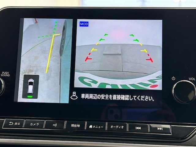 日産 ノート オーテック Xオーバー FOUR +アクティブ 宮城県 2023(令5)年 1.2万km 緑 4WD//日産コネクトナビ(AM/FM/BT/フルセグTV/HDMI/Apple CarPlay)　//アラウンドビューモニター　//前後コーナーセンサー//エマージェンシーブレーキ//横滑り防止装置//デジタルインナーミラー　//置くだけ充電　//ビルトインETC2.0//ＡＵＴＥＣＨ専用インテリア/　・専用ブラックレザレットシート/　・専用ブラック本革巻ステアリング　//前席シートヒーター　//ステアリングヒーター　//AUTECHアルミホイール//オートライト　//ＬＥＤライト　//フォグランプ//プッシュスタート//スマートキー//スペアキー