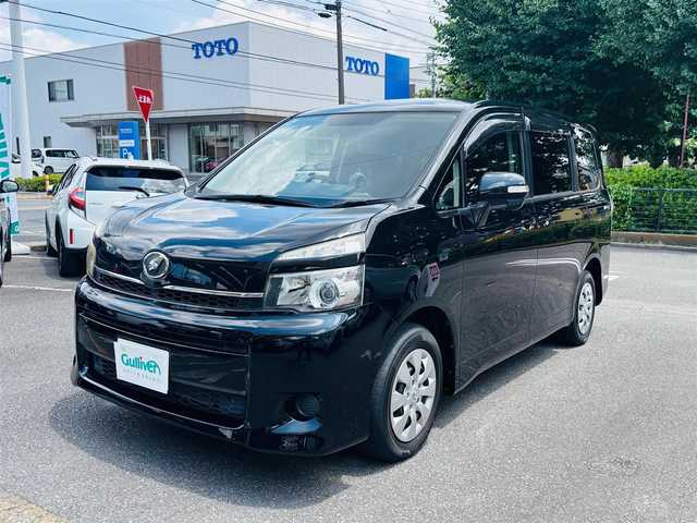トヨタ ヴォクシー X Lエディション 神奈川県 2012(平24)年 7.9万km ブラック メモリナビ/片側パワースライドドア/バックカメラ/メモリナビ