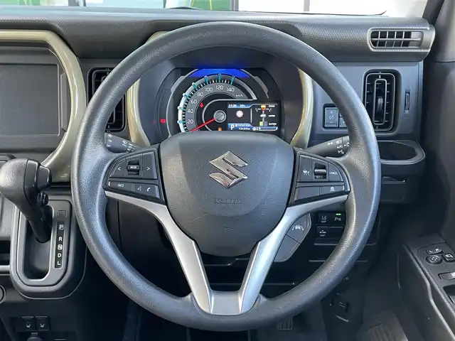 スズキ ハスラー HYBRID G 香川県 2024(令6)年 1.6万km ソフトベージュメタリック レーダークルーズコントロール/前席シートヒーター/純正LEDヘッドライト/オートライト/コーナーセンサー/衝突軽減装置/横滑り防止装置/レーンキープアシスト/オートエアコン/パワーウィンドウ/アイドリングストップ/シート下収納BOX/プッシュスタート/スマートキー