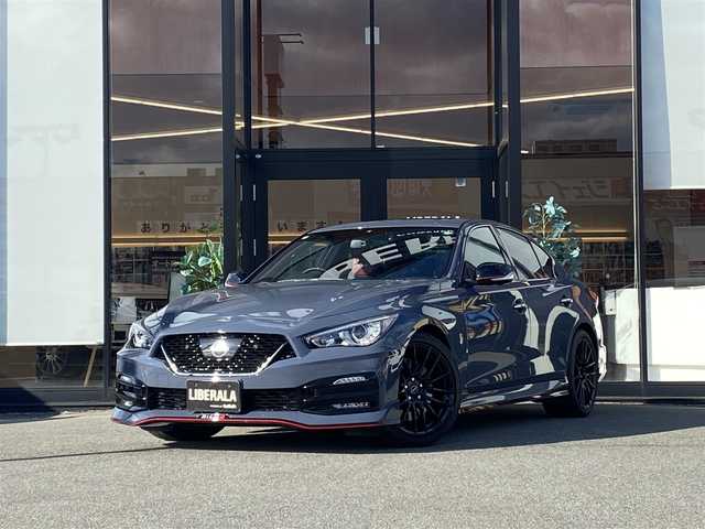 日産 スカイライン ニスモ 福岡県 2024(令6)年 0.1万km未満 グレー ・１オーナー/・サンルーフ/・インテリジェントクルーズコントロール/・ＳＤナビ／ＵＳＢ／Ｂｌｕｅｔｏｏｔｈ／ＣＤ／ＤＶＤ／ＡＵＸ/・全方位カメラ/・ハーフレザーシート/・フルセグ/・純正１９ＡＷ/・プッシュスタート/・パーキングアシスト/・スマートキー/・レーンキープアシスト/・オートライト/・LEDライト/・保証書/・取扱説明書