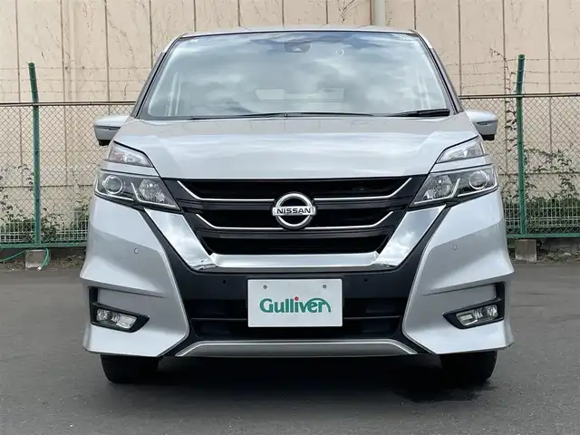 日産 セレナ ハイウェイスター G 東京都 2019(平31)年 2.2万km ブリリアントシルバー 純正ナビ/アラウンドビューモニター/エマージェンシーブレーキ/車線逸脱警報/ソナー/クルーズコントロール/ハンズフリーオートスライドドア/ＥＴＣ/ドライブレコーダー/ステアリングスイッチ