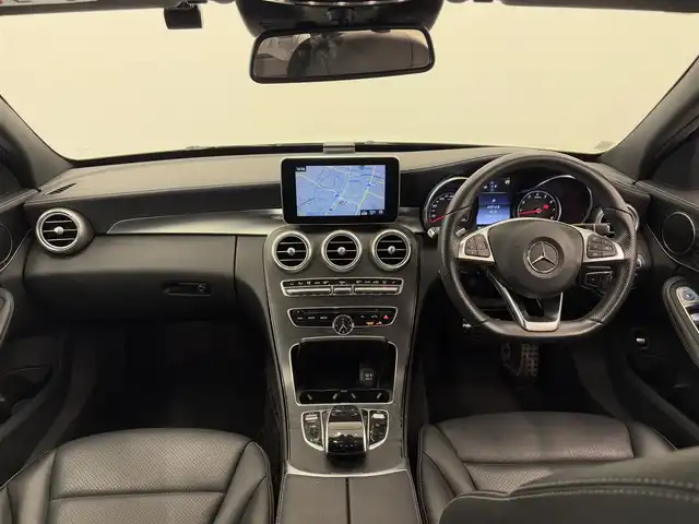 メルセデス・ベンツ Ｃ２００ 4マチック SW スポーツ 岡山県 2017(平29)年 6.5万km ポーラホワイト メルセデス純正COMMANDナビ/レーダーセーフティーパッケージ/パワーテールゲート/ARTICOレザーシート/インテリジェントライトシステム/HUD/Bluetooth/USB/フルセグTV/ESP/Pre-Safeブレーキ/ブラインドスポットアシスト/アテンションアシスト/レーンキープアシスト/オートワイパー/ドラレコ（F）