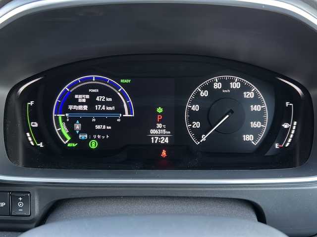 ホンダ オデッセイ ハイブリッド e:HEVアブソルート EXブラックED 富山県 2024(令6)年 0.7万km プラチナホワイトパール 禁煙車/ワンオーナー/純正ＤＡ/純正後席モニター/全方位カメラ/フルセグＴＶ/BlueTooth・CD・DVD/ホンダセンシング/ブラインドスポットモニター/レーダークルーズコントロール/レーンキープアシスト/コーナーセンサー/電動リアドア/両側パワースライド/USB入力端子/ワイヤレス充電/純正アルミホイール/純正フロアマット/ＥＴＣ/ドライブレコーダー/保証書・記録簿/取扱説明書